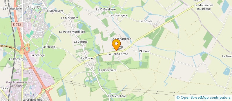 localisation de l'entreprise MADAME CHRISTELLE DELHOMMEAU  BELLEVIGNY