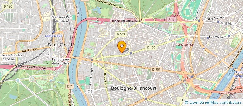 localisation de l'entreprise MADAME CHRISTELLE DELMAS  BOULOGNE-BILLANCOURT