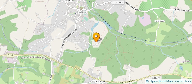 localisation de l'entreprise MADAME CHRISTELLE DELORME  BOULIAC