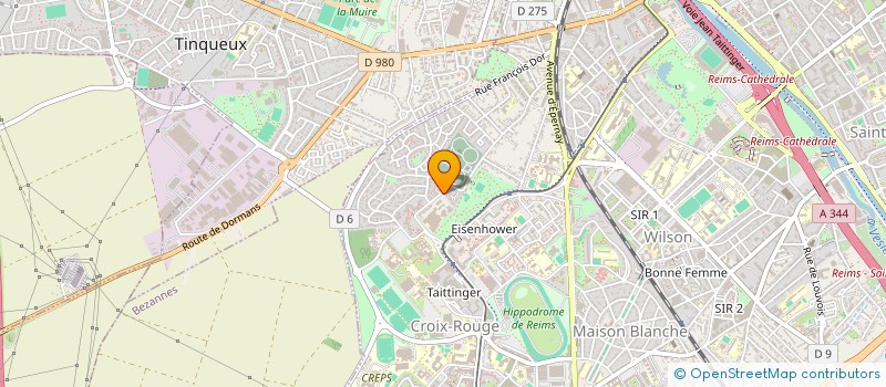 localisation de l'entreprise MADAME CHRISTELLE DELSART  REIMS