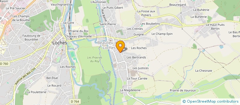 localisation de l'entreprise MADAME CHRISTELLE DELUZET  BEAULIEU-LES-LOCHES