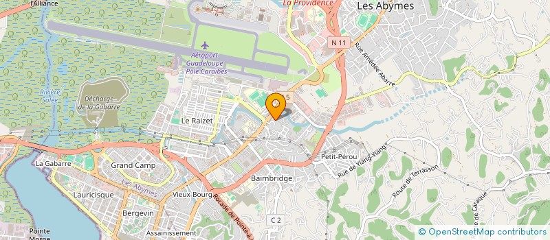 localisation de l'entreprise MADAME CHRISTELLE DENDELE  LES ABYMES