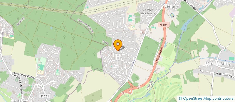 localisation de l'entreprise MADAME CHRISTELLE DENISET  LESIGNY