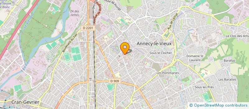 localisation de l'entreprise MADAME CHRISTELLE DENQUIN à ANNECY