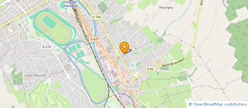 localisation de l'entreprise MADAME CHRISTELLE DEPIERREPONT  TOUQUES