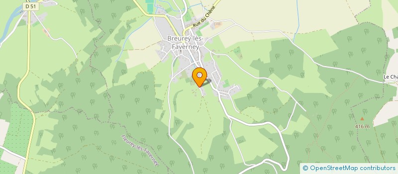 localisation de l'entreprise MADAME CHRISTELLE DEPLANTE  BREUREY-LES-FAVERNEY