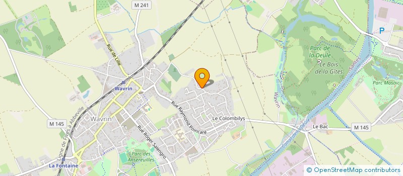 localisation de l'entreprise MADAME CHRISTELLE DEREGNAUCOURT  WAVRIN