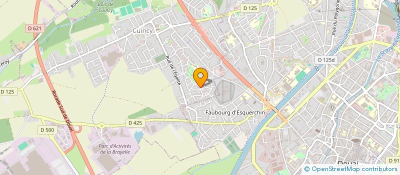 localisation de l'entreprise MADAME CHRISTELLE DEROUCK  CUINCY