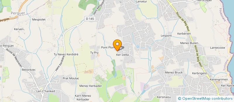 localisation de l'entreprise MADAME CHRISTELLE DESFONTAINES à FOUESNANT