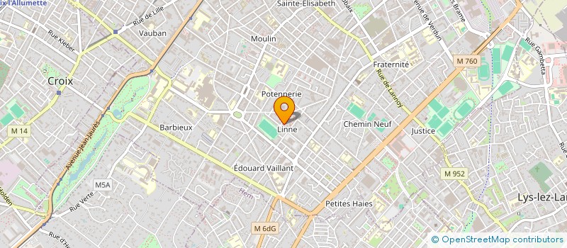 localisation de l'entreprise MADAME CHRISTELLE DESFOSSEZ  ROUBAIX