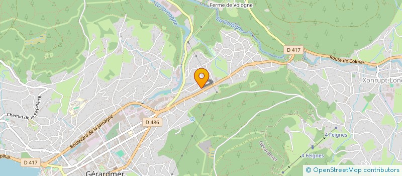 localisation de l'entreprise MADAME CHRISTELLE DESGRANGE  GERARDMER