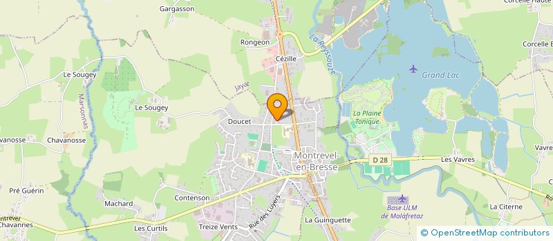 localisation de l'entreprise MADAME CHRISTELLE DESTIERDT à MONTREVEL-EN-BRESSE