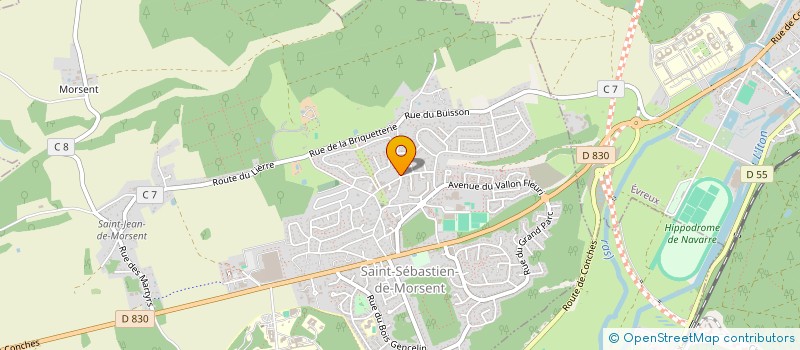 localisation de l'entreprise MADAME CHRISTELLE DETAIN  SAINT-SEBASTIEN-DE-MORSENT