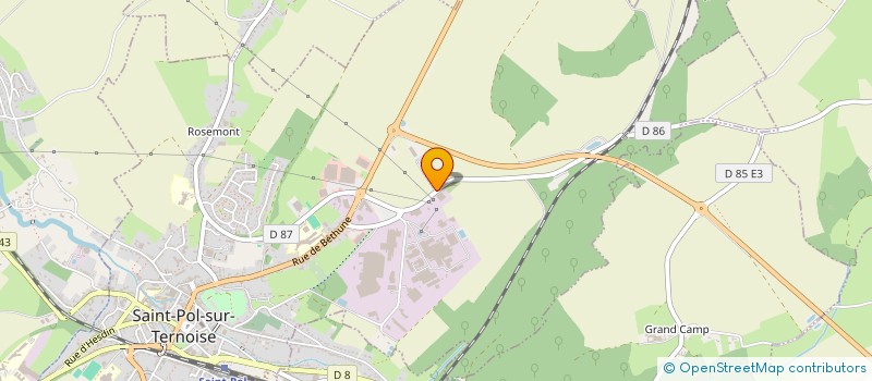 localisation de l'entreprise MADAME CHRISTELLE DHENNIN  SAINT-POL-SUR-TERNOISE