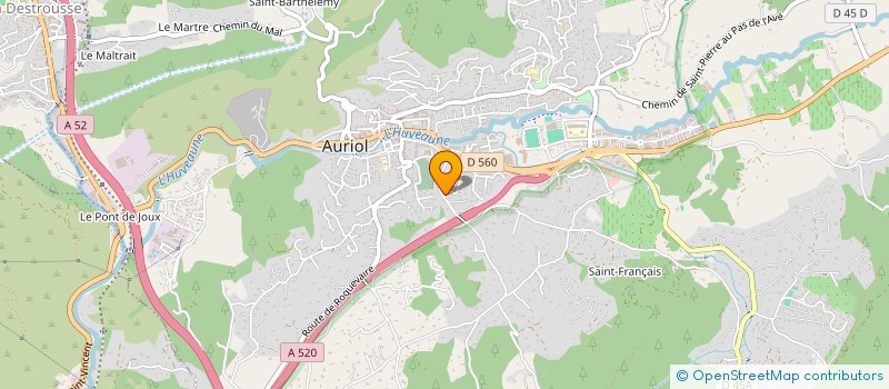 localisation de l'entreprise MADAME CHRISTELLE DI FRANCIA  AURIOL