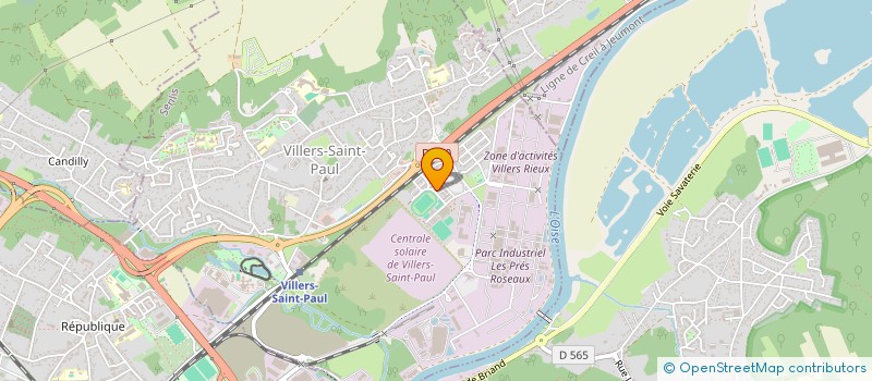 localisation de l'entreprise MADAME CHRISTELLE DIAZ  VILLERS-SAINT-PAUL