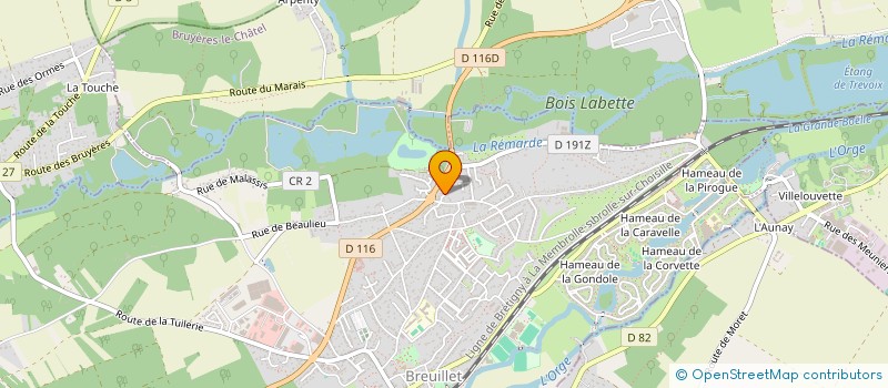 localisation de l'entreprise MADAME CHRISTELLE DICHAM  BREUILLET