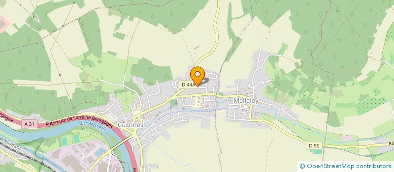 localisation de l'entreprise MADAME CHRISTELLE DIEUDONNE  CUSTINES