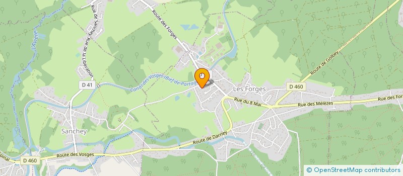 localisation de l'entreprise MADAME CHRISTELLE DIEUDONNE  LES FORGES