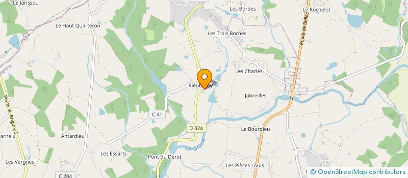 localisation de l'entreprise MADAME CHRISTELLE DOUCET à SAINT-JUNIEN