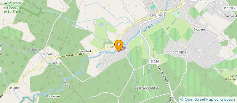 localisation de l'entreprise MADAME CHRISTELLE DOUCET  LA BREDE