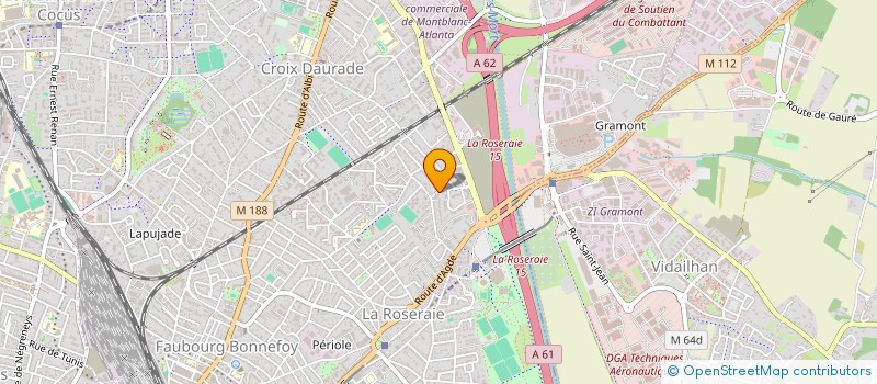localisation de l'entreprise MADAME CHRISTELLE DOUSTEAU à TOULOUSE