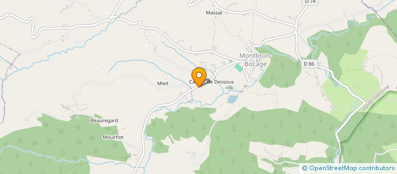 localisation de l'entreprise MADAME CHRISTELLE DRYA  MONTBRUN BOCAGE