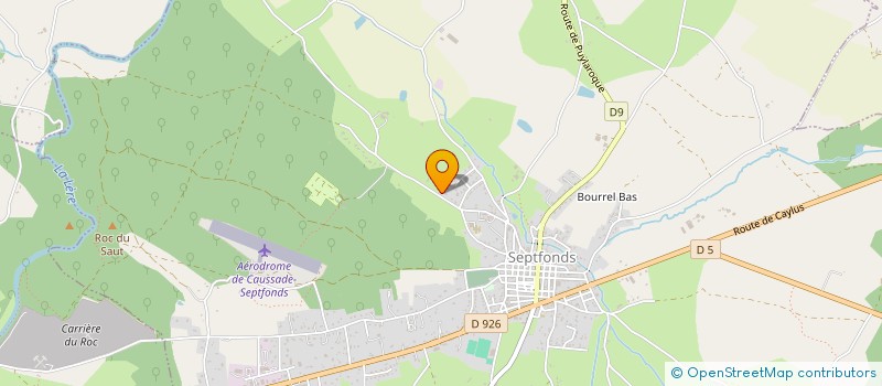 localisation de l'entreprise MADAME CHRISTELLE DUBORD  SEPTFONDS