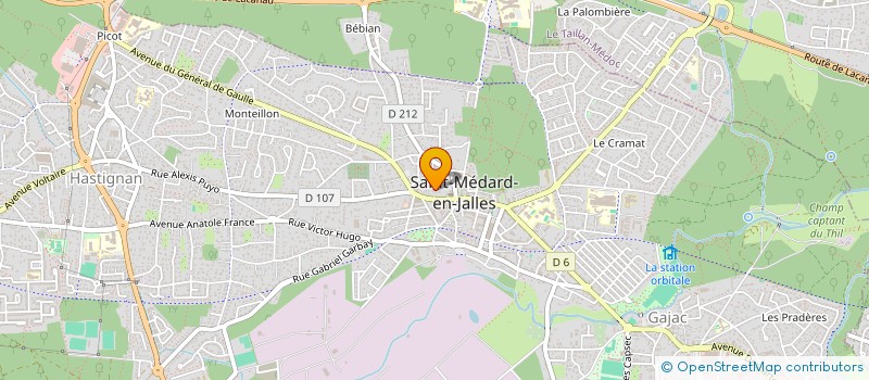 localisation de l'entreprise MADAME CHRISTELLE DUBOS  SAINT-MEDARD-EN-JALLES