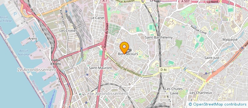 localisation de l'entreprise MADAME CHRISTELLE DUBOURGET  MARSEILLE
