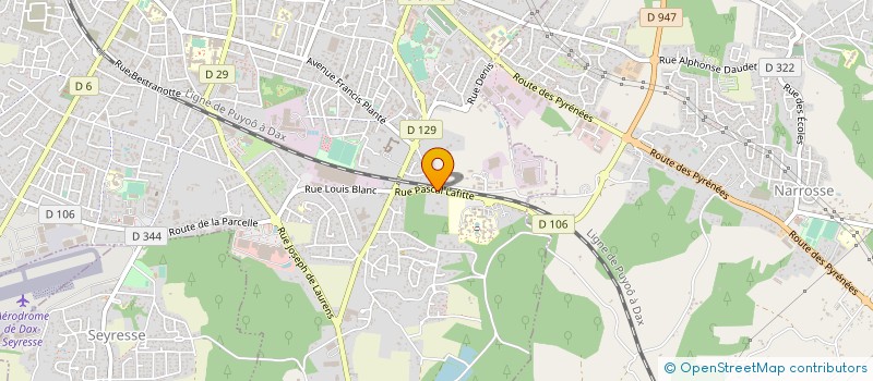 localisation de l'entreprise MADAME CHRISTELLE DUCORAL  DAX