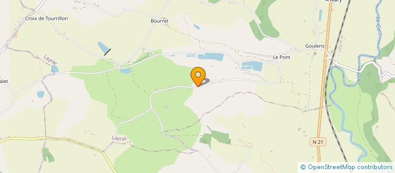 localisation de l'entreprise MADAME CHRISTELLE DUFAU  LAYRAC