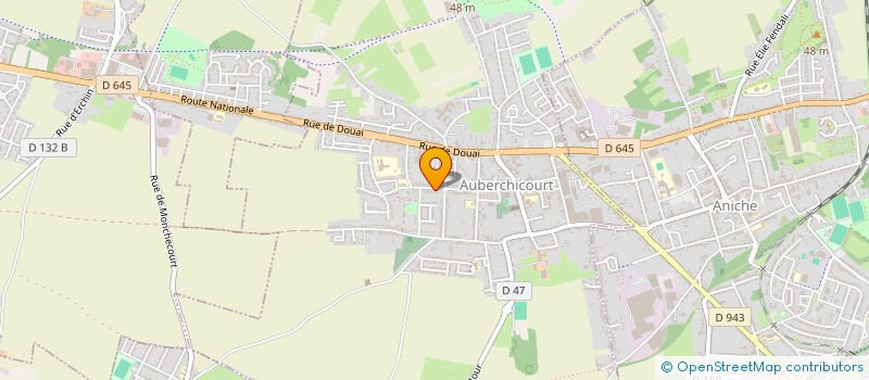 localisation de l'entreprise MADAME CHRISTELLE DUFLOT  AUBERCHICOURT