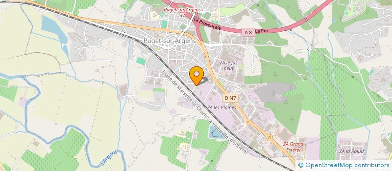 localisation de l'entreprise MADAME CHRISTELLE DUPAS à PUGET-SUR-ARGENS
