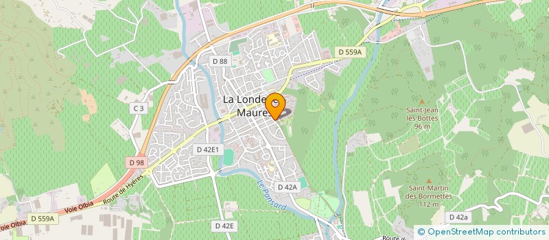 localisation de l'entreprise MADAME CHRISTELLE DUPRAT à LA LONDE-LES-MAURES