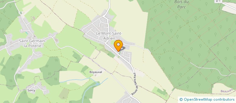 localisation de l'entreprise MADAME CHRISTELLE DUPRE  LE MONT-SAINT-ADRIEN