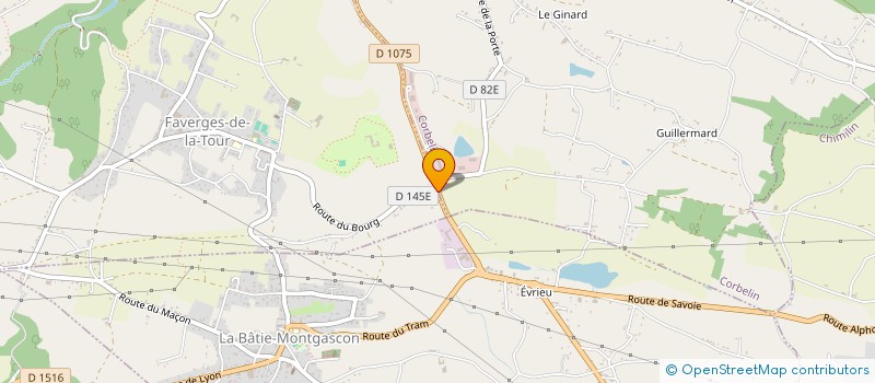 localisation de l'entreprise MADAME CHRISTELLE DURAND  FAVERGES-DE-LA-TOUR