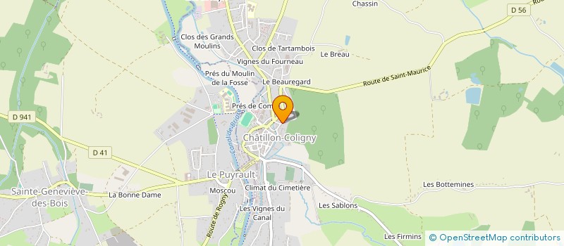 localisation de l'entreprise MADAME CHRISTELLE DUSSART à CHATILLON-COLIGNY