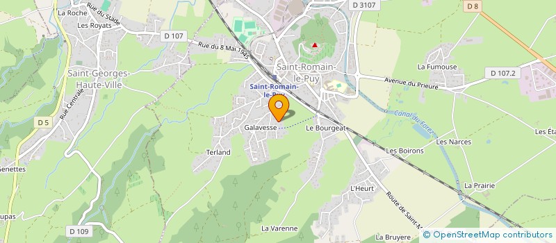 localisation de l'entreprise MADAME CHRISTELLE DUTEL à SAINT-ROMAIN-LE-PUY