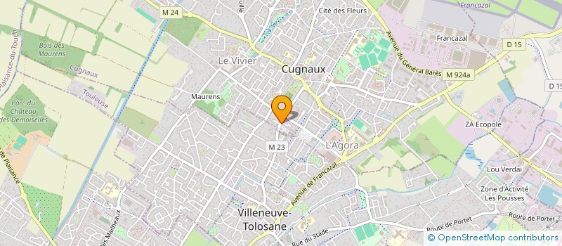 localisation de l'entreprise MADAME CHRISTELLE EOUZAN  CUGNAUX