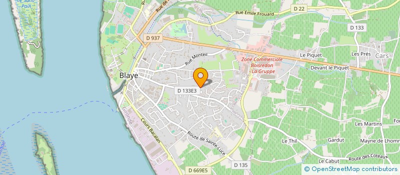 localisation de l'entreprise MADAME CHRISTELLE EYMAS à BLAYE