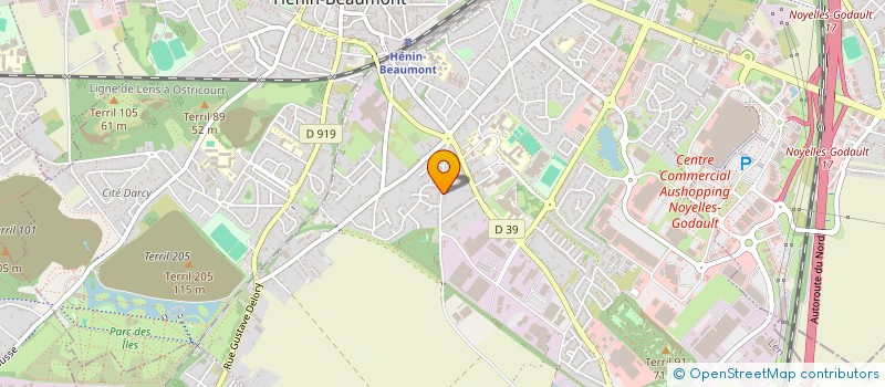 localisation de l'entreprise MADAME CHRISTELLE FACON  HENIN-BEAUMONT