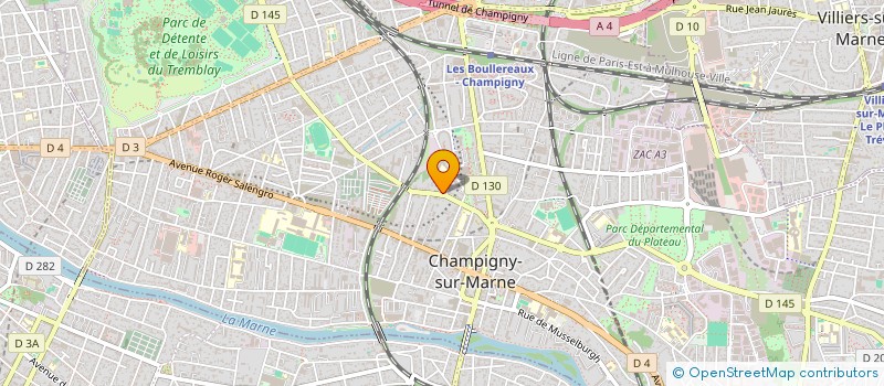 localisation de l'entreprise MADAME CHRISTELLE FAHIN à CHAMPIGNY-SUR-MARNE