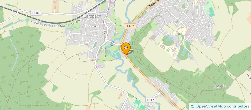 localisation de l'entreprise MADAME CHRISTELLE FAHR  CARSPACH