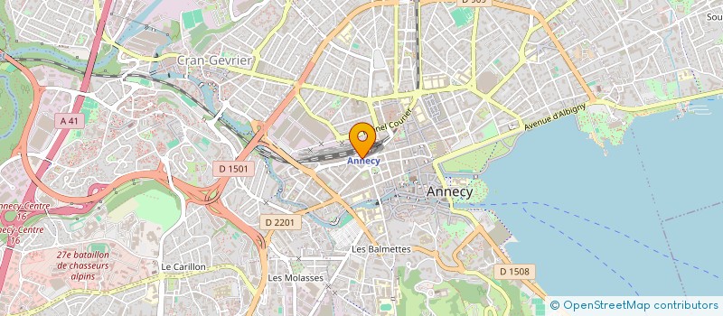 localisation de l'entreprise MADAME CHRISTELLE FAIVRE  ANNECY