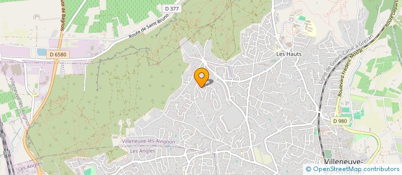 localisation de l'entreprise MADAME CHRISTELLE FALABREGUE à VILLENEUVE-LES-AVIGNON