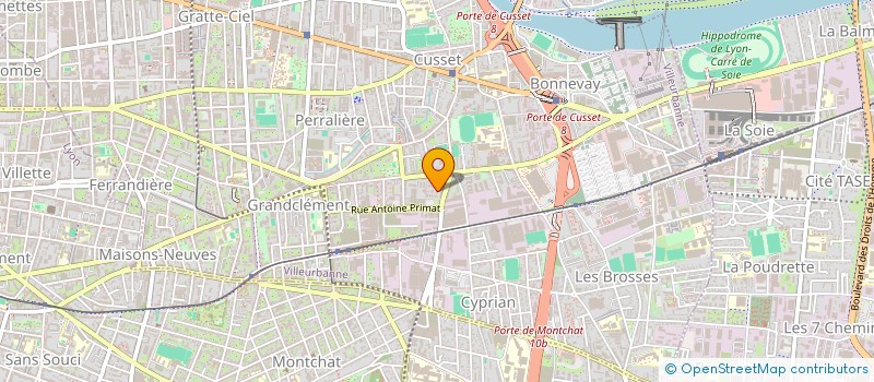 localisation de l'entreprise MADAME CHRISTELLE FARJAS  VILLEURBANNE