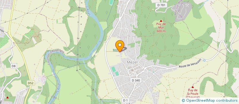 localisation de l'entreprise MADAME CHRISTELLE FAUCHER  MUR-SUR-ALLIER