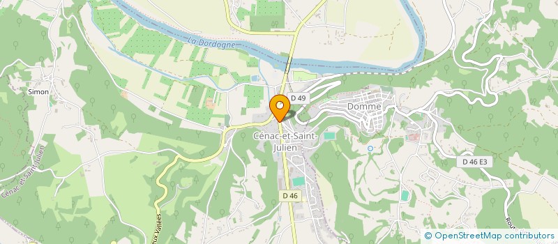 localisation de l'entreprise MADAME CHRISTELLE FAURE  CENAC-ET-SAINT-JULIEN