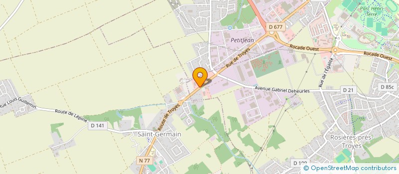 localisation de l'entreprise MADAME CHRISTELLE FAVARD  ROSIERES-PRES-TROYES